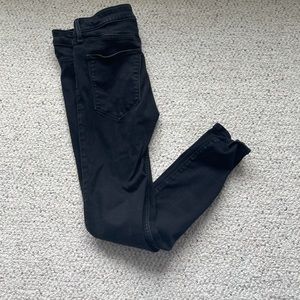 Black denim jeans skinny